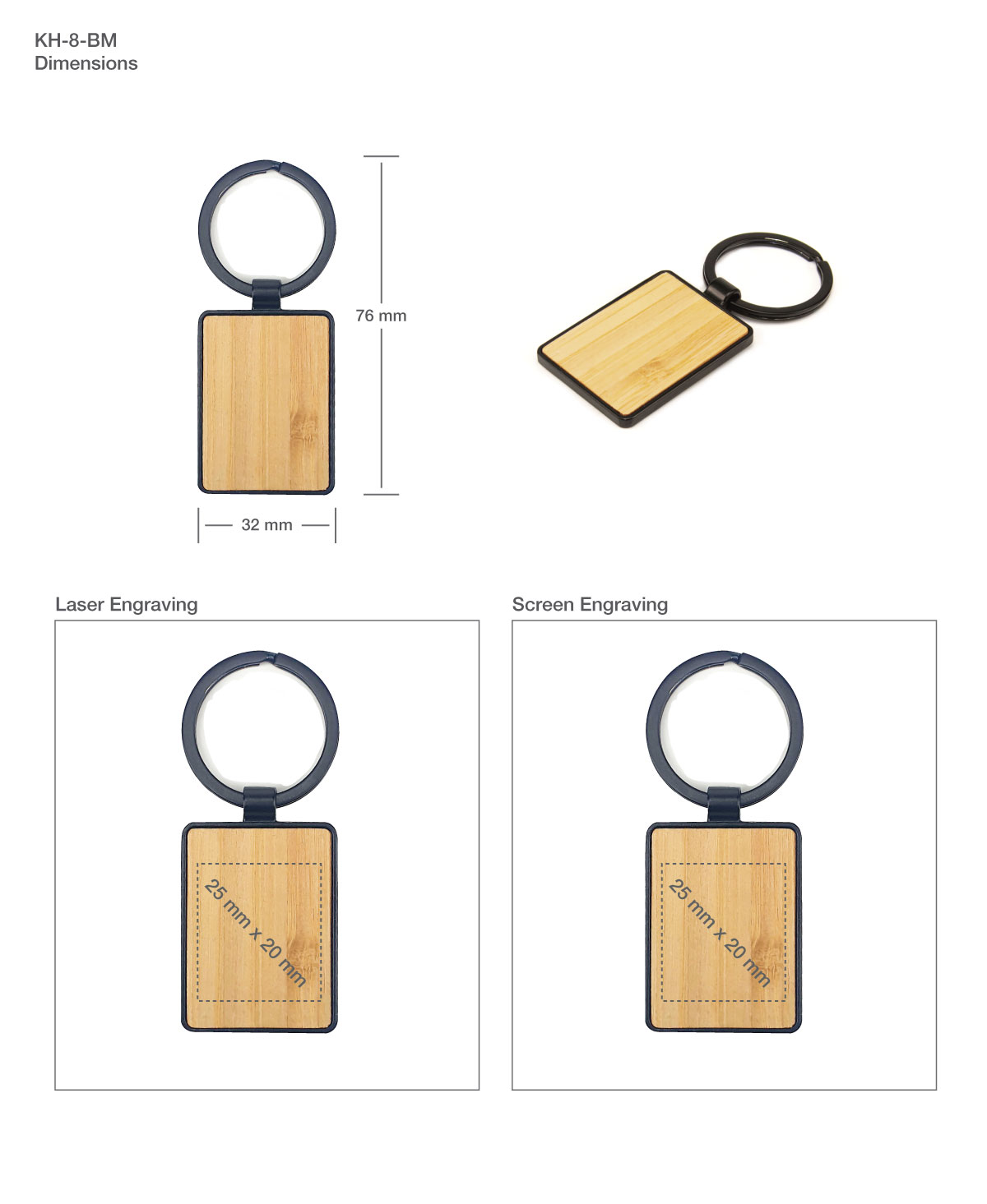 Keychain Printing Details