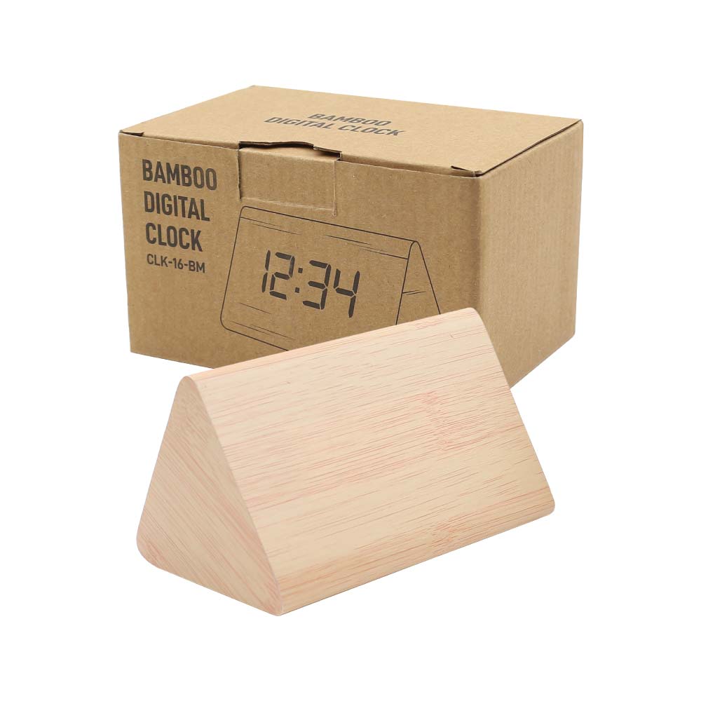 Triangular Table Clock Triangular Wooden Desk Clock